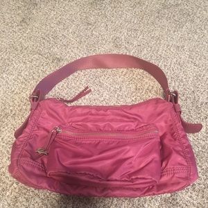 Mauve nylon Lacoste handbag